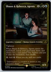 Shaun & Rebecca, Agentes (Grabado en Lámina) Universes Beyond: Assassin's Creed 247 - Imagen 1 de 2