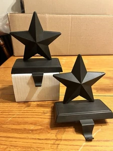 Metall Stern Strumpfhalter 2er Set schwarz schwarz Samtboden - Bild 1 von 7