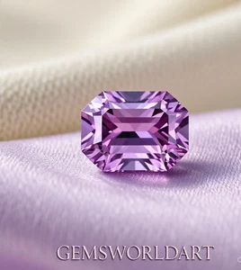 Ct 2 Natural Certified Fancy Pink Purple Diamond Radiant Cut D Grade VVS1 - Picture 1 of 4