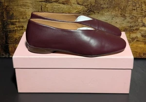 MANSUR GAVRIEL Women's Glove Ballerina Flats in Plum Size 36.5 New w/ Box + Bag - Picture 1 of 17