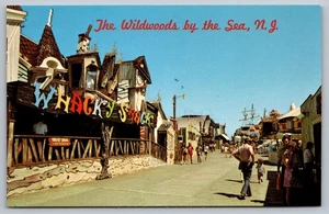 Wildwood NJ~Whacky Shack~UNPTD Boardwalk Amusement~Bill Tracy Dark Ride Postcard - Picture 1 of 2