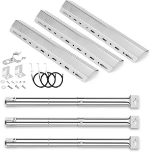 Universal Gas Grill Ersatz Edelstahl Brenner & Brennerabdeckung für Enders, Tain - Bild 1 von 9