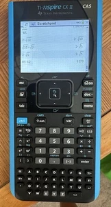 Texas Instruments TI-Nspire CX II CAS Graphing Calculator (NSCXCAS2/TBL/2L1/A) - Picture 1 of 6