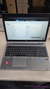 HP EliteBook 8560p / i7-2640M - 4 GB RAM 250 GB HDD Funciona bisagra rota - Imagen 1 de 8