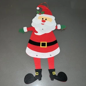 Gelenk Filz Weihnachtsmann (21") Wand-, Tür-, Fensterbehang - Bild 1 von 6