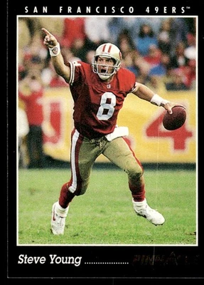 1993 Pinnacle Steve Young San Francisco 49ers #255 - Image 1 of 2