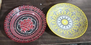 MIKASA MARRAKESH STONEWARE SET OF 2 SERVING BOWLS - Picture 1 of 5