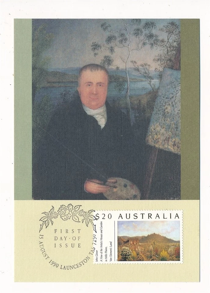 D434135 Australia Máximo Tarjeta Pinturas Arte John Glover Foto 1 de 1