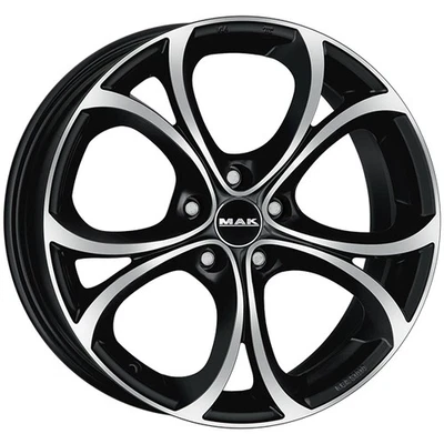 LLANTAS MAK LARIO PARA OPEL VECTRA C 8X18 5X110 BLACK MIRROR 7QS - Imagen 1 de 4