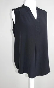 M&S Women’s Black Sleeveless Blouse UK 14 68% Viscose Smart Casual Top NWT - Picture 1 of 5