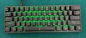 DK61SE Green Keyboard Dierya Kemove Black Keyboard RED Switch Color MIB - Picture 1 of 2