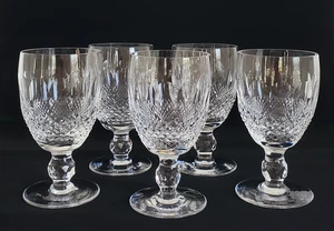 (5) WATERFORD CRYSTAL COLLEEN WINE GLASSES GOBLETS 4 3/4" TALL - Imagen 1 de 10