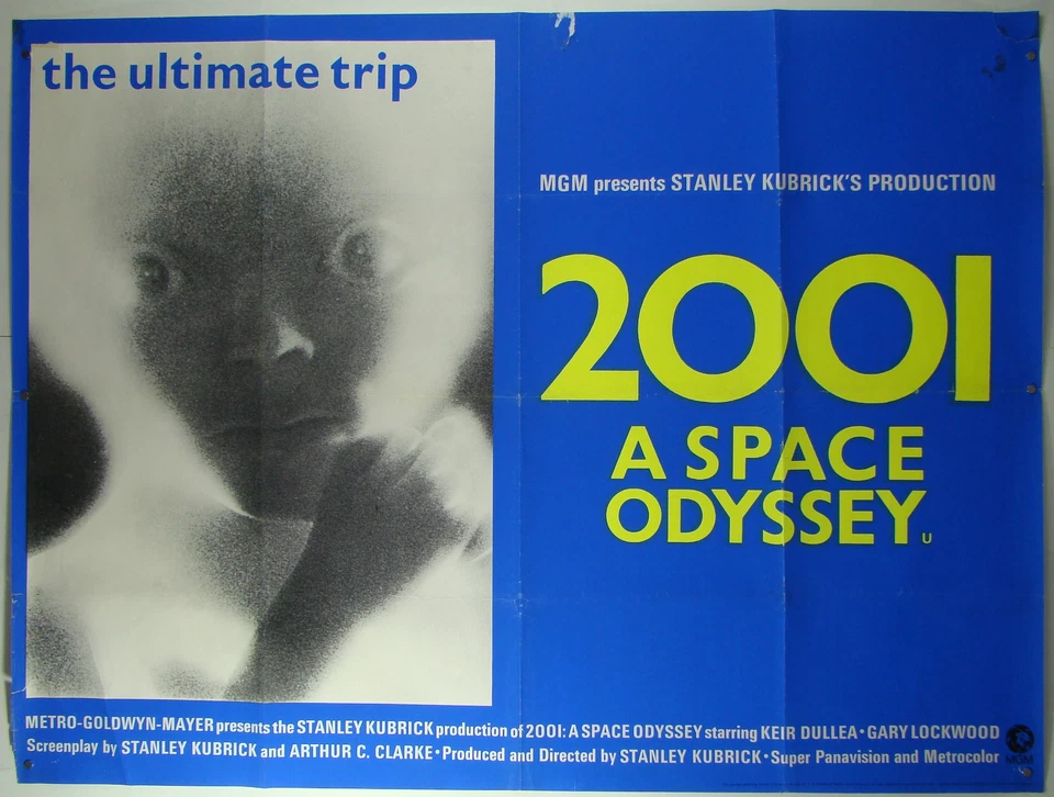2001: A SPACE ODYSSEY Stanley Kubrick - brit. Filmplakat 101 x 76 cm (QUAD-size) - Bild 1 von 1