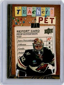 2023-24 Upper Deck Series 1 Teacher's Pet Gold Parallel Filip Gustavsson TP-6