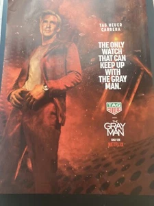 2022 Print Ad for The Gray Man with Ryan Gosling on Netflix - Picture 1 of 3
