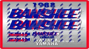 1988 yamaha banshee full graphics kit decals oem specs .THICK AND HIGH GLOSS - Picture 1 of 1