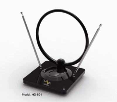Antena HDTV interior LAVA HD-801 75 millas, amplificada 4K transparente Foto 1 de 4