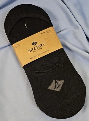 Sperry 3 Pk No Show Forros Negro, Zapato Mujer Talla 5-10 Tacón Antideslizante ENVÍO GRATUITO Foto 1 de 4