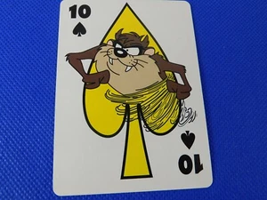 Tasmanian Devil Taz Ten Of Spades, Looney Tunes 1993 juego de cartas - Imagen 1 de 1