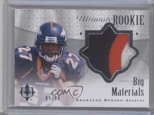 2009 Upper Deck Ultimate Collection Big Materials /99 Knowshon Moreno Rookie RC