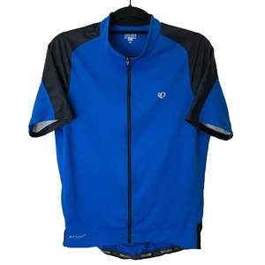 Vintage Pearl Izumi Full Zip Short Sleeve Cycling Biking Jersey Blue Size Large - Picture 1 of 11