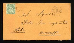 SVIZZERA - 1867 - Elvezia seduta 25 c, per Ornavasso- - Foto 1 di 1
