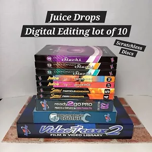 Digital Juice Media Editing Lot Stacks Traxx Drops Swipes PC Software Templates - Picture 1 of 12