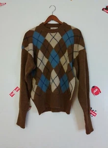 Sweater Vintage 100% wool Men's Eredi Chiarini Knit Size 42/Us Medium GT Britain - Picture 1 of 8