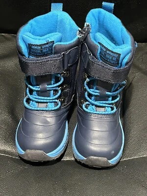 Botas de nieve Carter’s para niños pequeños talla 8 azules Foto 1 de 4