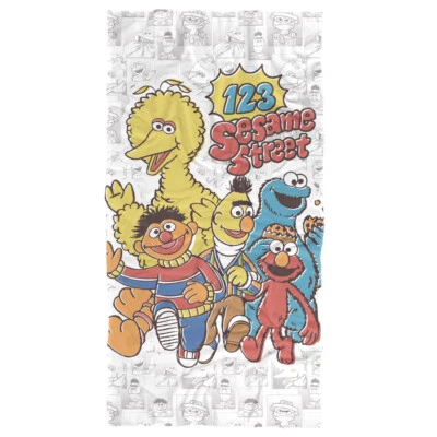 Toalla de playa Sesame Street, 30"x60", 123 Sesame Street Toalla de playa Foto 1 de 4