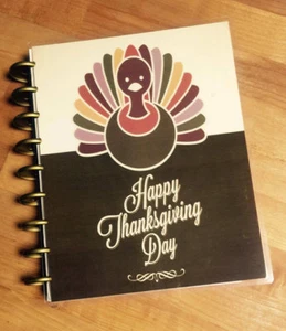 Happy Thanksgiving Türkei Vorder-/Rückseite Cover Set zur Verwendung mit Happy Planner - Bild 1 von 2