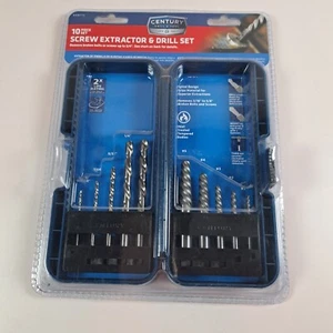 Juego de taladros y extractores de tornillos Century Drill & Tool 88710 10 piezas nuevo - Imagen 1 de 9