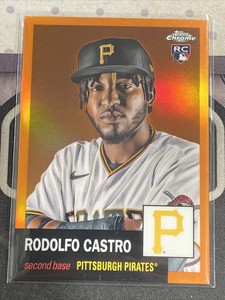 2022 Topps Chrome Platinum Anniversary RODOLFO CASTRO RC ORANGE REFRATOR /25