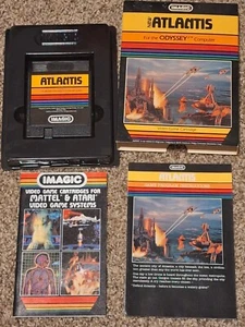 Atlantis Magnavox Odyssey 2 Game Cartridge by Imagic Complete In Box - Picture 1 of 2