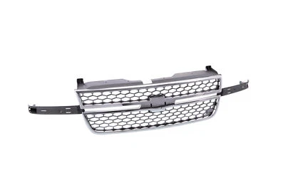 SS Chrome Grille w/Honeycomb Insert For 03-07 Silverado 1500 2500 3500 Pickup Foto 1 de 4
