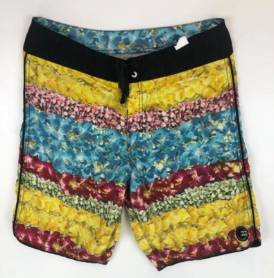 Billabong Board Shorts Para Hombre 33 Secado Rápido Ligero Floral Hawaiano Lei Foto 1 de 4