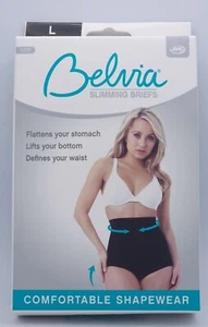 JML Black Belvia Shapeware Slimming Briefs SIZE LARGE UK 18/20 - NEW UK - Picture 1 of 2
