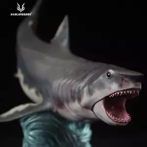 HAOLONGGOOD Megalodon Model Realistic Animal Decoration Collection Gift GK Toy - Picture 1 of 13
