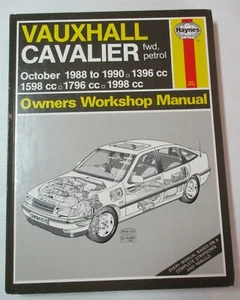Haynes - Vauxhall Cavalier fwd/petrol Oct 1988-1990 / Owners Workshop Manual 430 - Picture 1 of 7