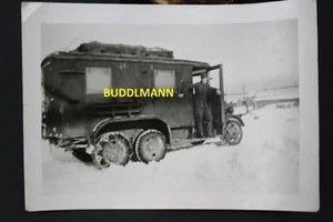 Photo Wehrmacht advance car passenger car winter bucket car truck Russia - Picture 1 of 2