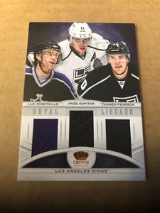 2013-14 Crown Royale Royal Lineage Materials #RLLAK Kopitar/Pearson/Robitaille - Picture 1 of 2