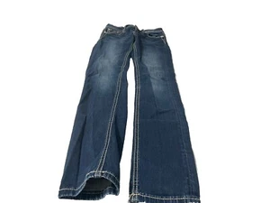 Miss Me Girls Medium Wash Rhinestone Skinny Jeans! Size 14 28x30 - Picture 1 of 6