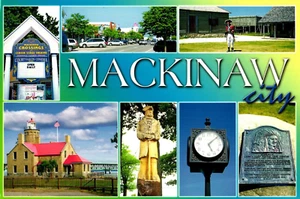 Mackinaw City Postkarte unbespielt - Bild 1 von 2