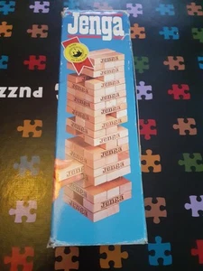π² Wooden Jenga Game MB Vintage Complete 7+ 54 Bricks - Picture 1 of 5