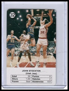 1988 Fournier NBA Estrellas #32 John Stockton - Picture 1 of 2