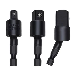 Adaptador de enchufe de vástago hexagonal de 1/4 pulgada, 3/8 pulgadas, 1/2 pulgada para mantenimiento del hogar - Imagen 1 de 14