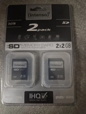 Intenso SD Memory Card 2x2 GB - Bild 1 von 2