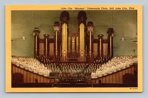 Vintage Mormonen Tabernakel Chor Salt Lake City Utah Postkarte - Bild 1 von 2