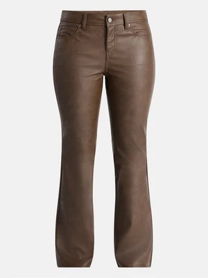 NOVA Calça Feminina de Couro Sintético Sem Limites Marrom Tamanho 12 - Imagem 1 de 4