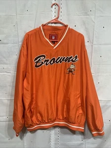 Vintage Rare Nike NFL Browns Pullover Jacket With Mascot, Men’s XL - Picture 1 of 5